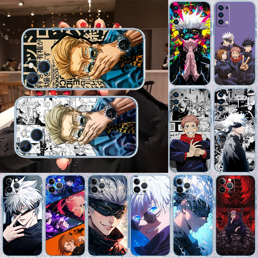 Jujutsu Kaisen Themed Transparent Phone Case
