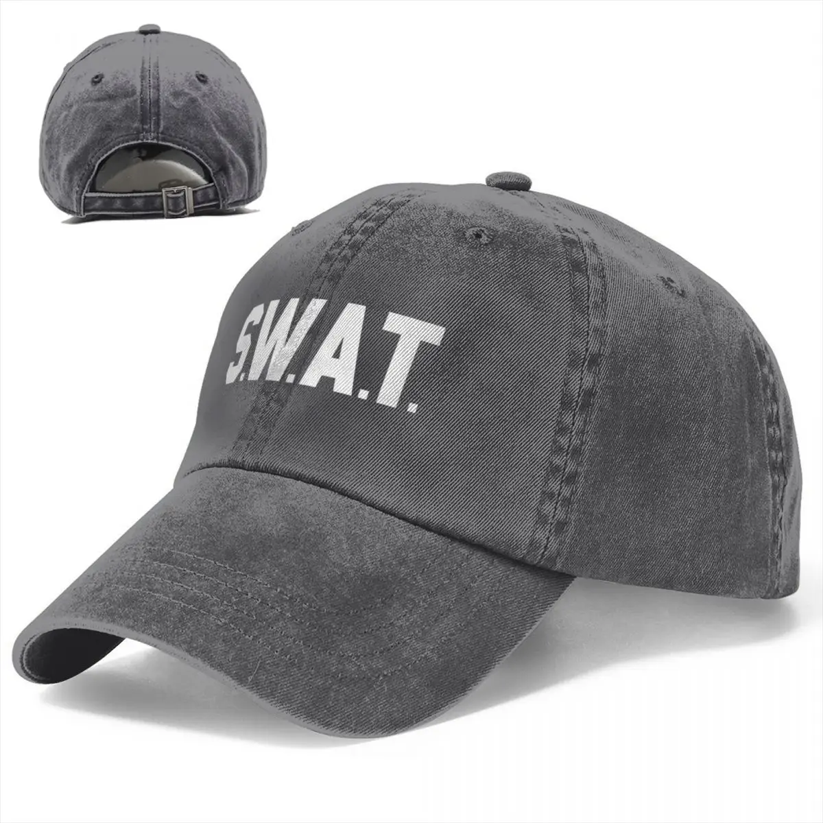 

SWAT Team Denim Baseball Cap Popular Movie Sport Trucker Hat Spring High Quality Men Women Classic Print Baseball Caps