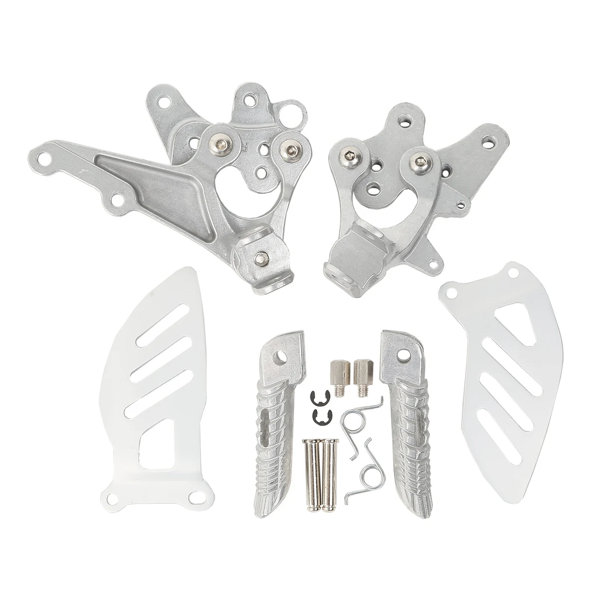 

Motorcycle Front Rider Foot Pegs Footrest Bracket For Suzuki GSXR 1000 2009-2016 GSXR 600/750 2011-2018 2012 2013 Silver/Black