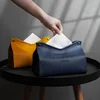 Pu Leather Tissue Box V-shaped Opening Roll Paper Toilet Paper Car Living Room Hotels Bedroom Study Napkin Storage For Home 1