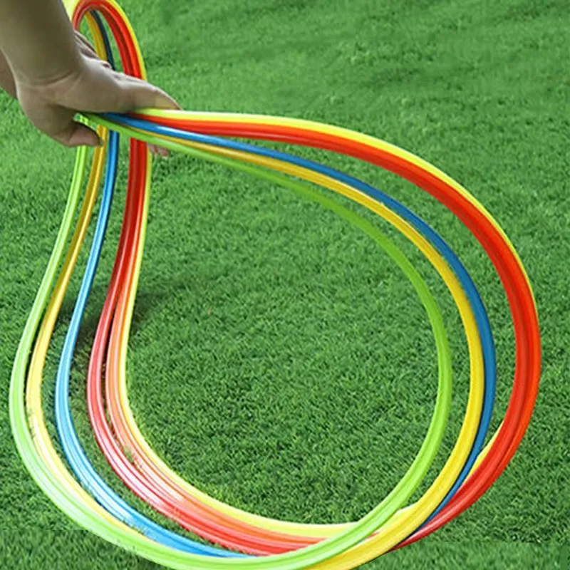 10pcs Agility Training Rings 30/40cm Portable Football Soccer Speed Agility Training Rings Sport Football Equipment