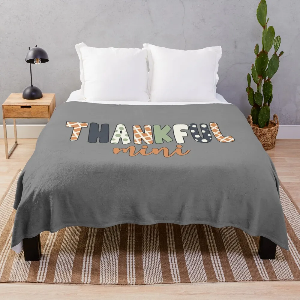 

Thankful Mini Throw Blanket Summer Bedding Blankets