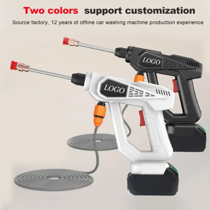 24V/48V/96V Battery 300W Powered  Electric High Pressure Washer Gun Jet Washer Wireless For Car wash with Toolbox packaging 2