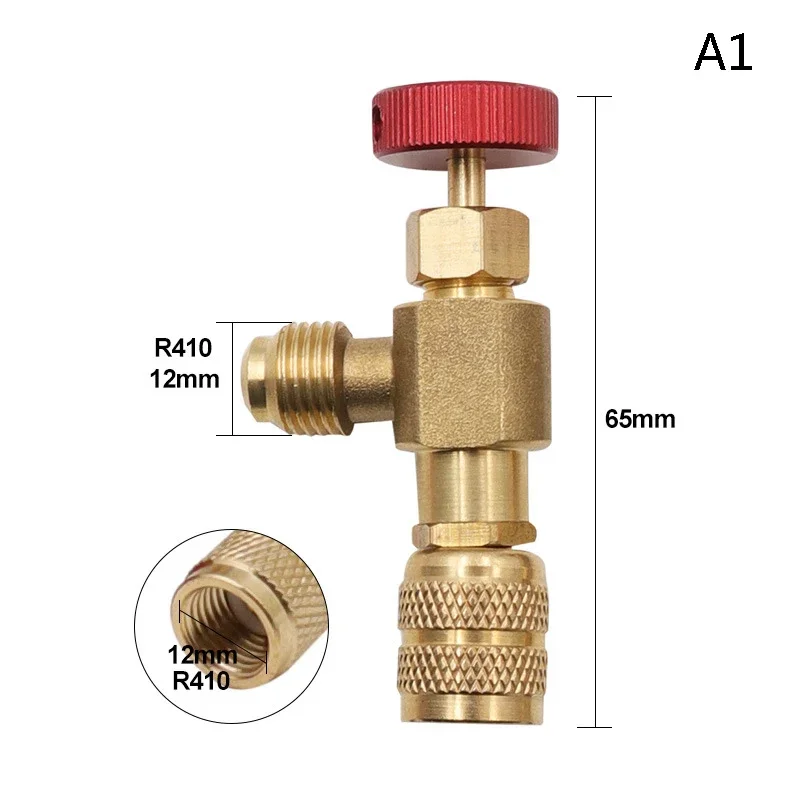 Liquid Safety Valve R410A R22 Air Conditioning Refrigerant 1/4 "Safety Adapter Air Conditioning Repair And Fluoride air conditioner parts,air conditioning adapter,air conditioning accessories,air conditioner connector