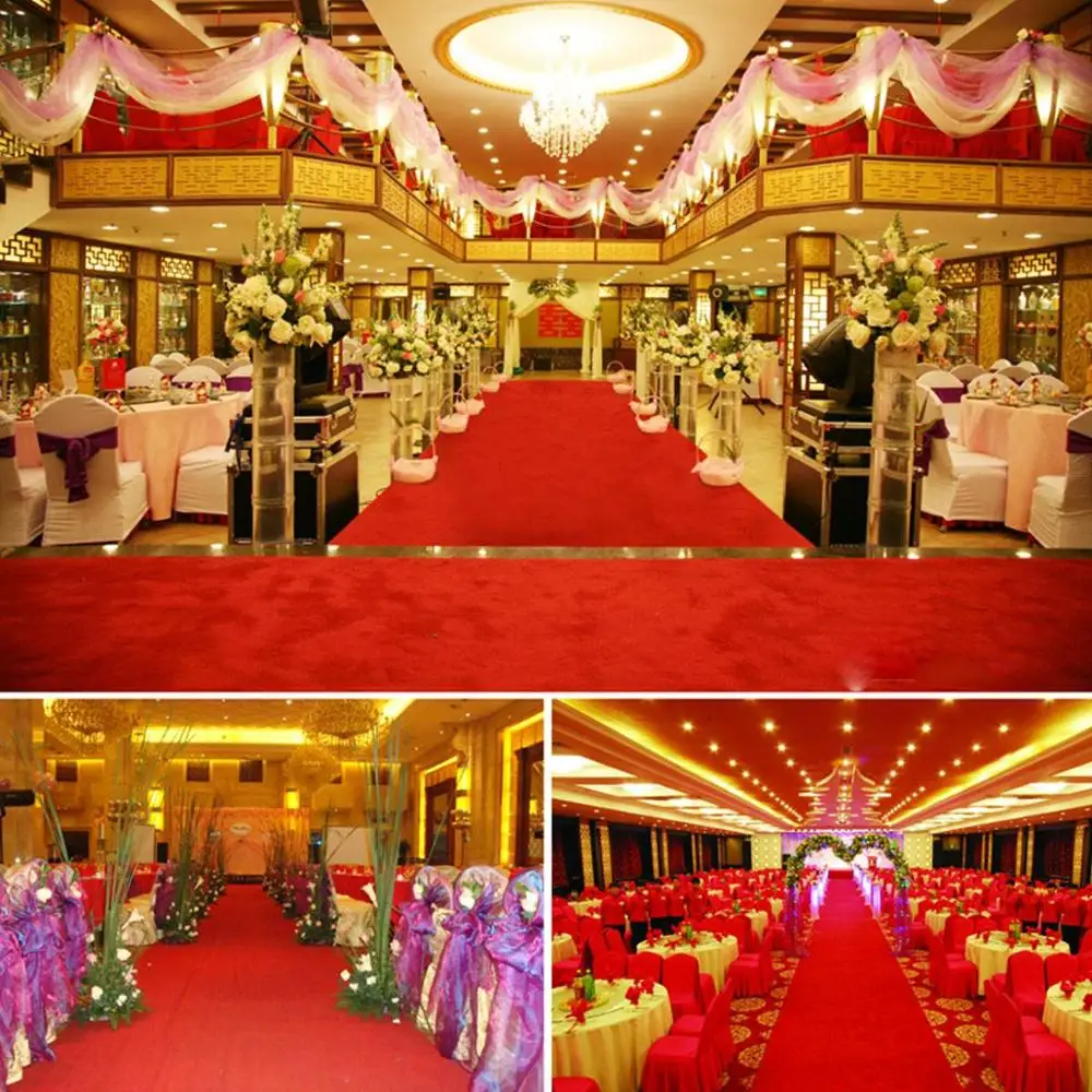 1.5 Meters Wide Red Carpet LGOLOL Wedding Carpet Disposable Long Runers Exhibition Carpets Wholesale Staircase Corridor Rugs 3