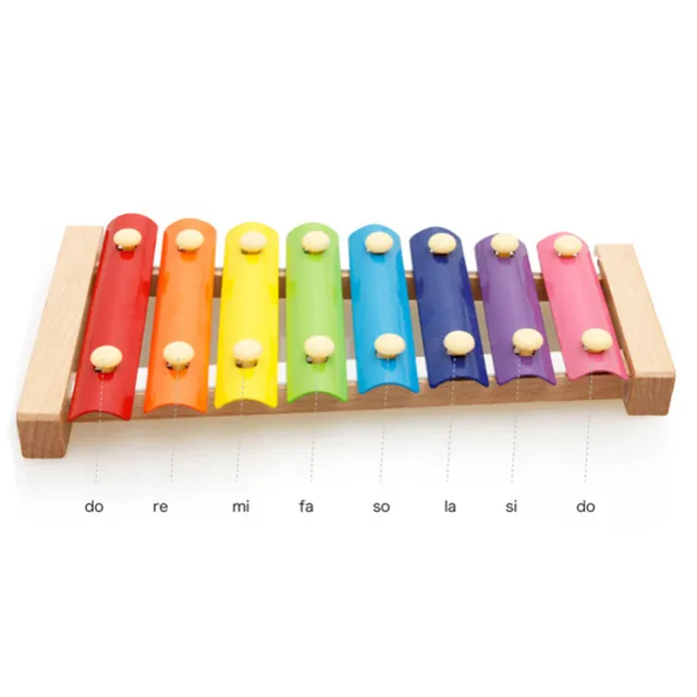 New Toy Xylophone Montessori Educational Toy Wooden Eight-Notes Frame Style Xylophone Children Kids Baby Musical Funny Toys 5