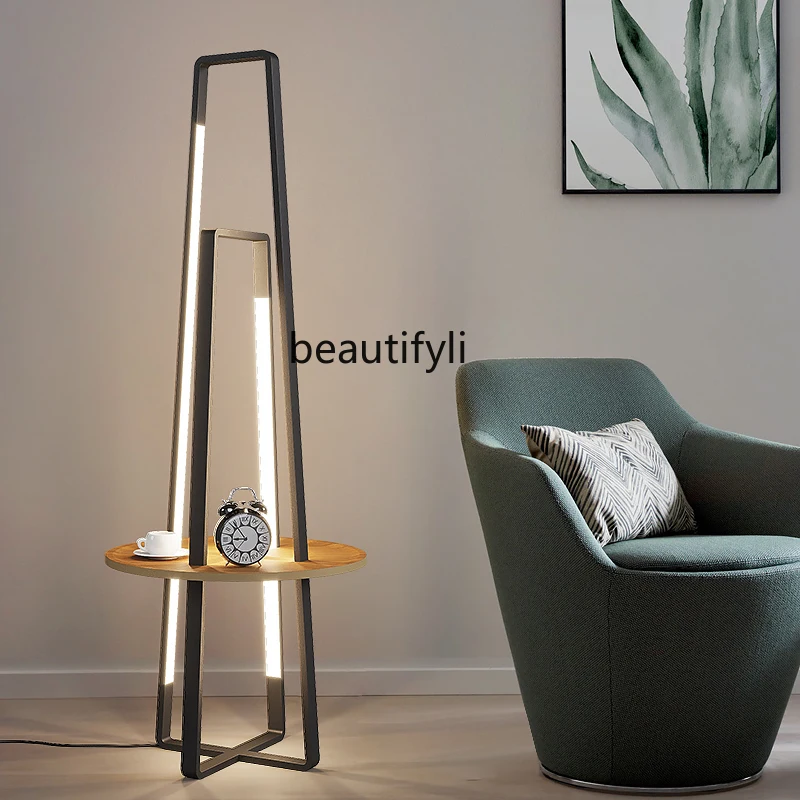 

yj Nordic Minimalism Living Room Floor Lamp Bedroom Bedside Supporter Coffee Table Creative Floor Lamp