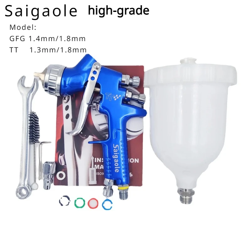 

Saigaole spray gun GFG TT Upper pot Automotive topcoat High atomization paint Pneumatic tools Sheet metal topcoat spray gun