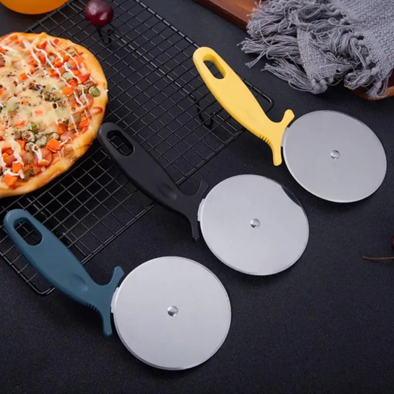 

Stainless Steel Pizza Cutters Wheel Multifunctional Round Shape Wheels Pizza Peel Pasta Cutter Pizza Tools Kitchen Accessories