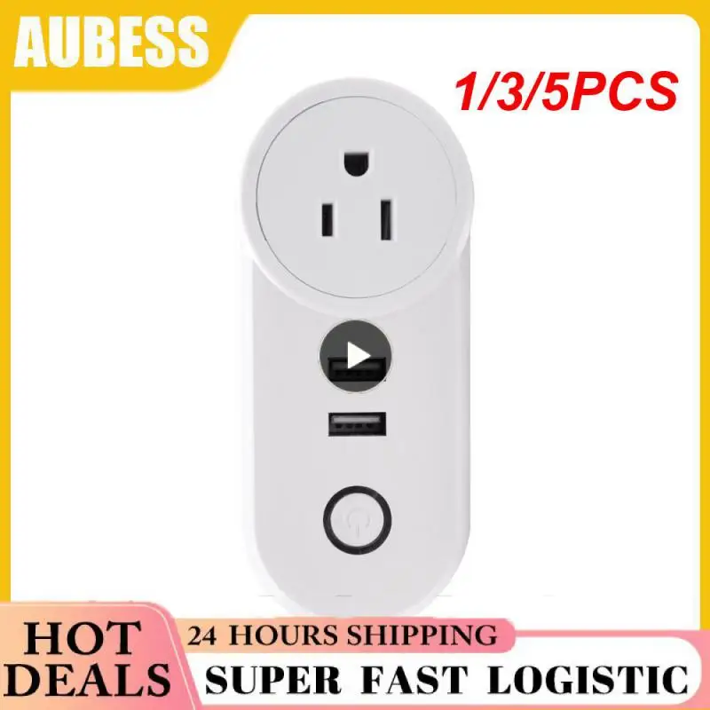 

1/3/5PCS Woolley Wifi Smart Plug with USB Charging EU UK US Wireless Outlet Dual USB Plug Timer Remote Control for Smart Home