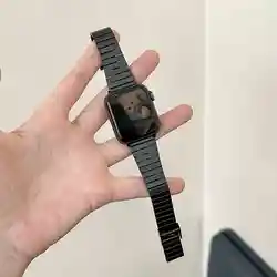Stainless Steel Metal Watch Band Bracelet for Series10 11 42mm (03 Black)
