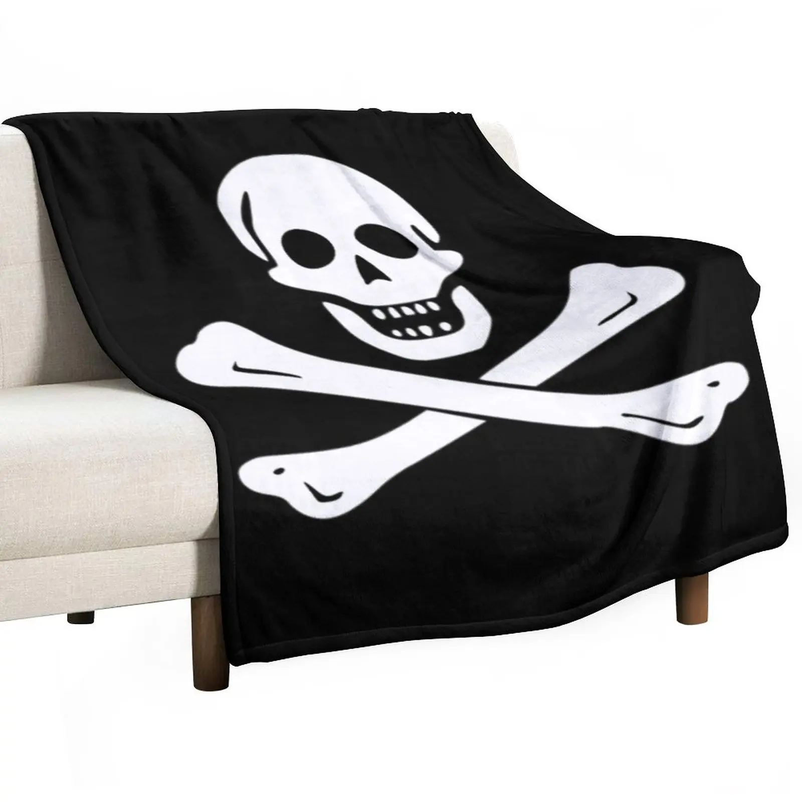 

Pirate Flag Edward England Throw Blanket Furry Blankets Bed Fashionable Blanket For Sofa