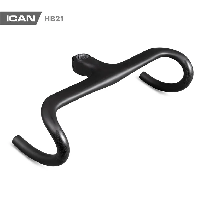 ICAN Aero Neueste Carbon Integrierte Alle Internen Routing Racing Disc Rennrad Lenker 400/420/440mm Vorbau länge 90/100/110 – Detail 2