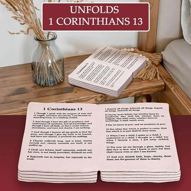 Cute Bible Shape Plush Memory Foam Soft Pillow 33*22cm Home Decoration Birthday Gift 5