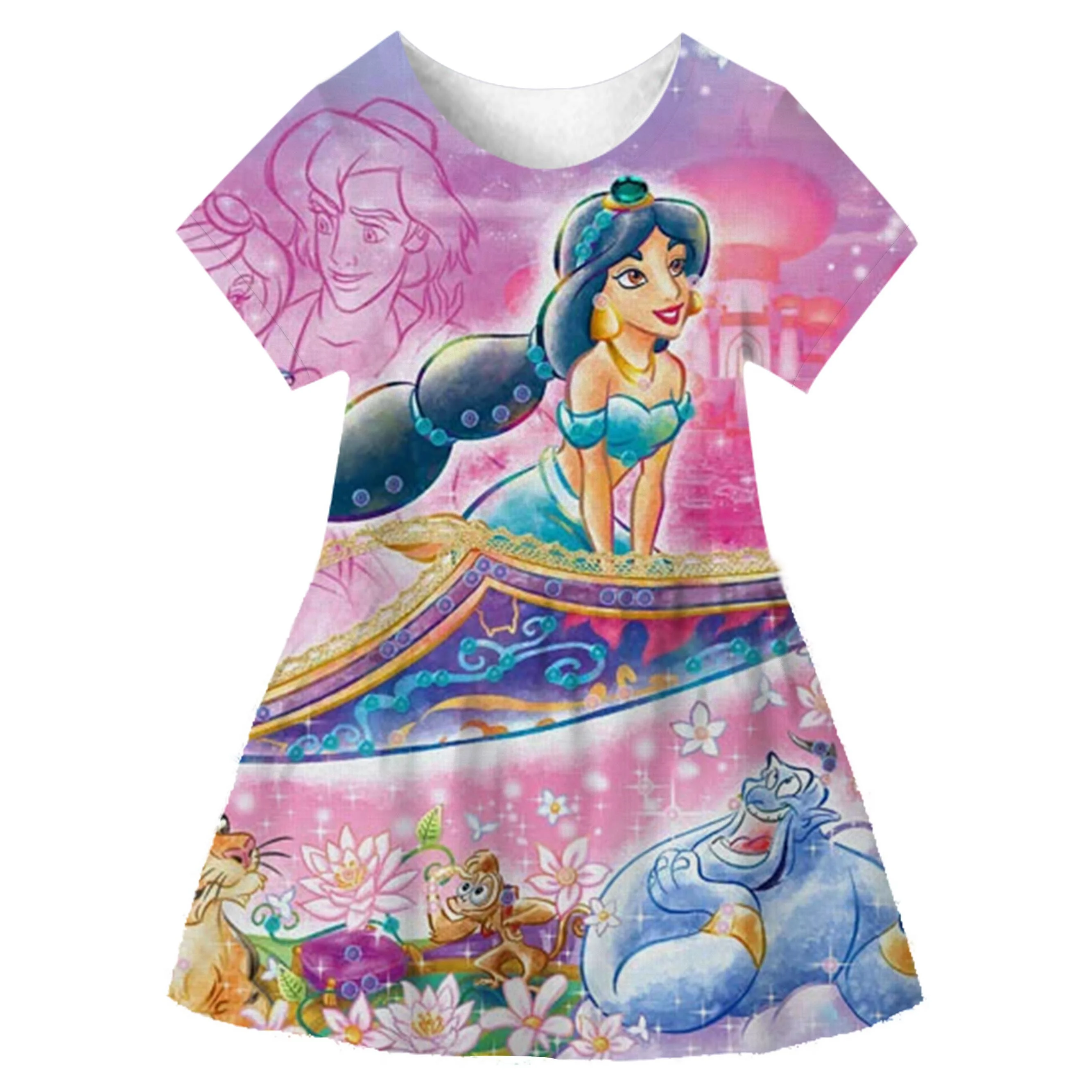 

Детский женский костюм принцессы, волшебная лампа, костюм для косплея на день рождения, платье Диснея, Карнавальная одежда, платья 2023