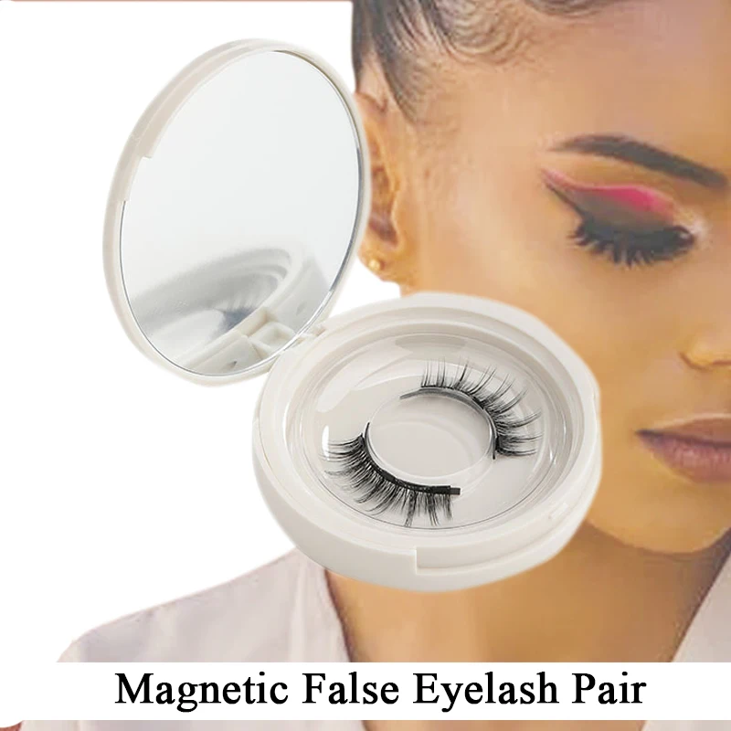 

Magnetic False Eyelashes Best Selling Natural Effect Reusable Artificial Magnetic Eyelashes No Glue For Women Makeup Tools