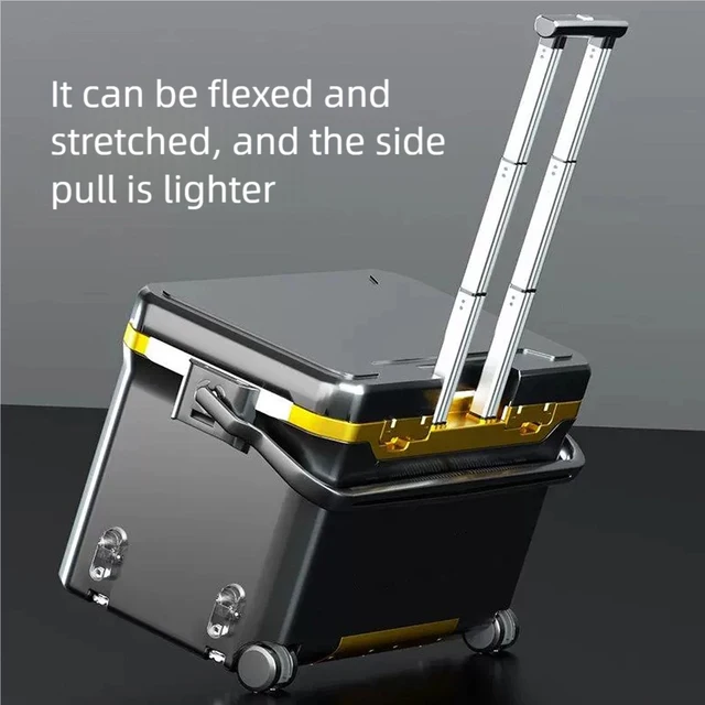 36L Multifunctional Fishing Tackle Box with Wheels 4