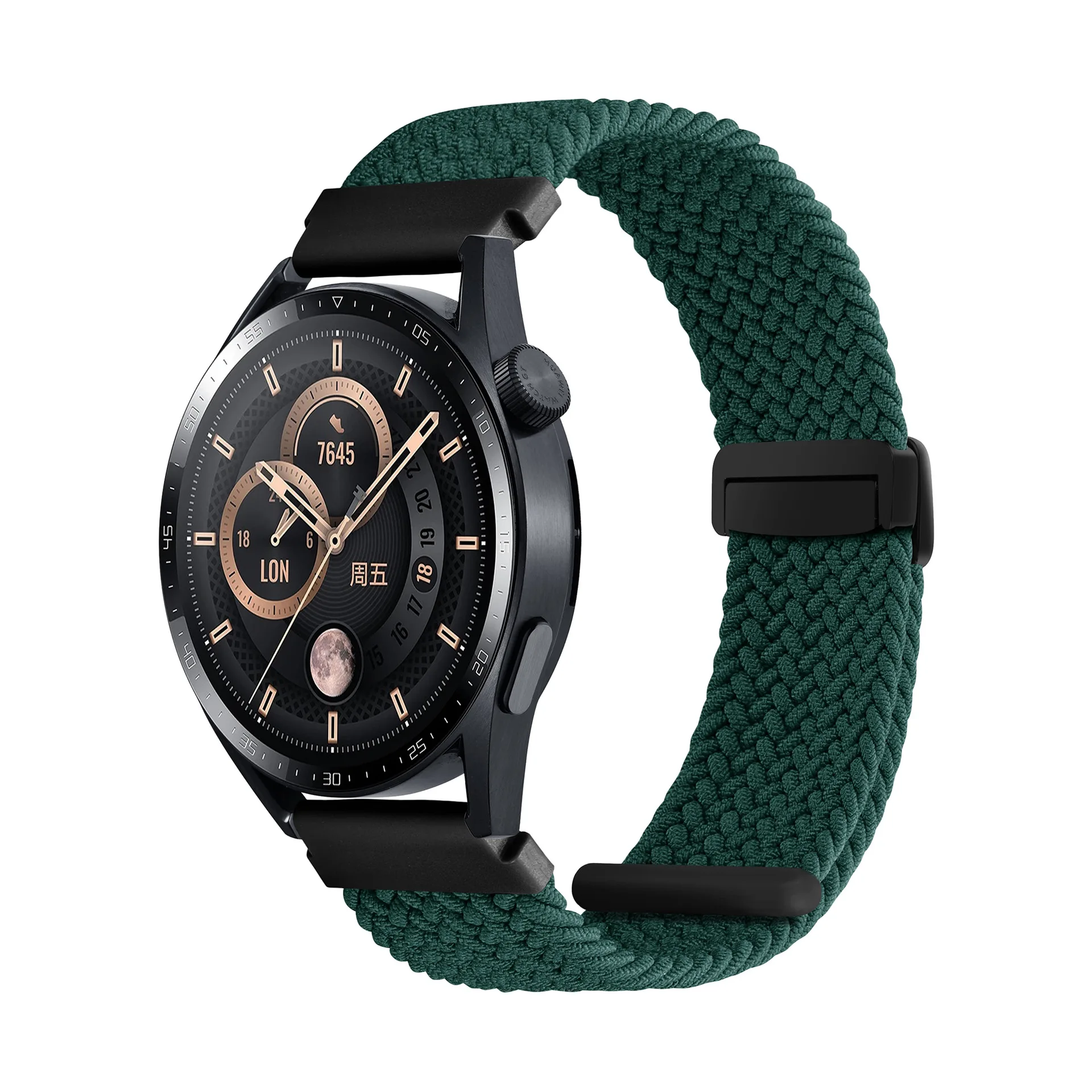 Nylon Braided Loop Strap Wristband in Elegant Design