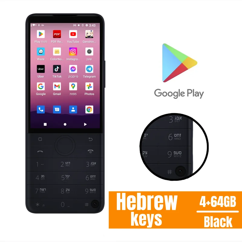 タッチスクリーン付きF22 Pro DuoqinPhone,Android 12スマートフォン