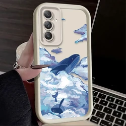 Dreamy Sky Blue Whale Phone Case Cover - Galaxy A33 5G (1)