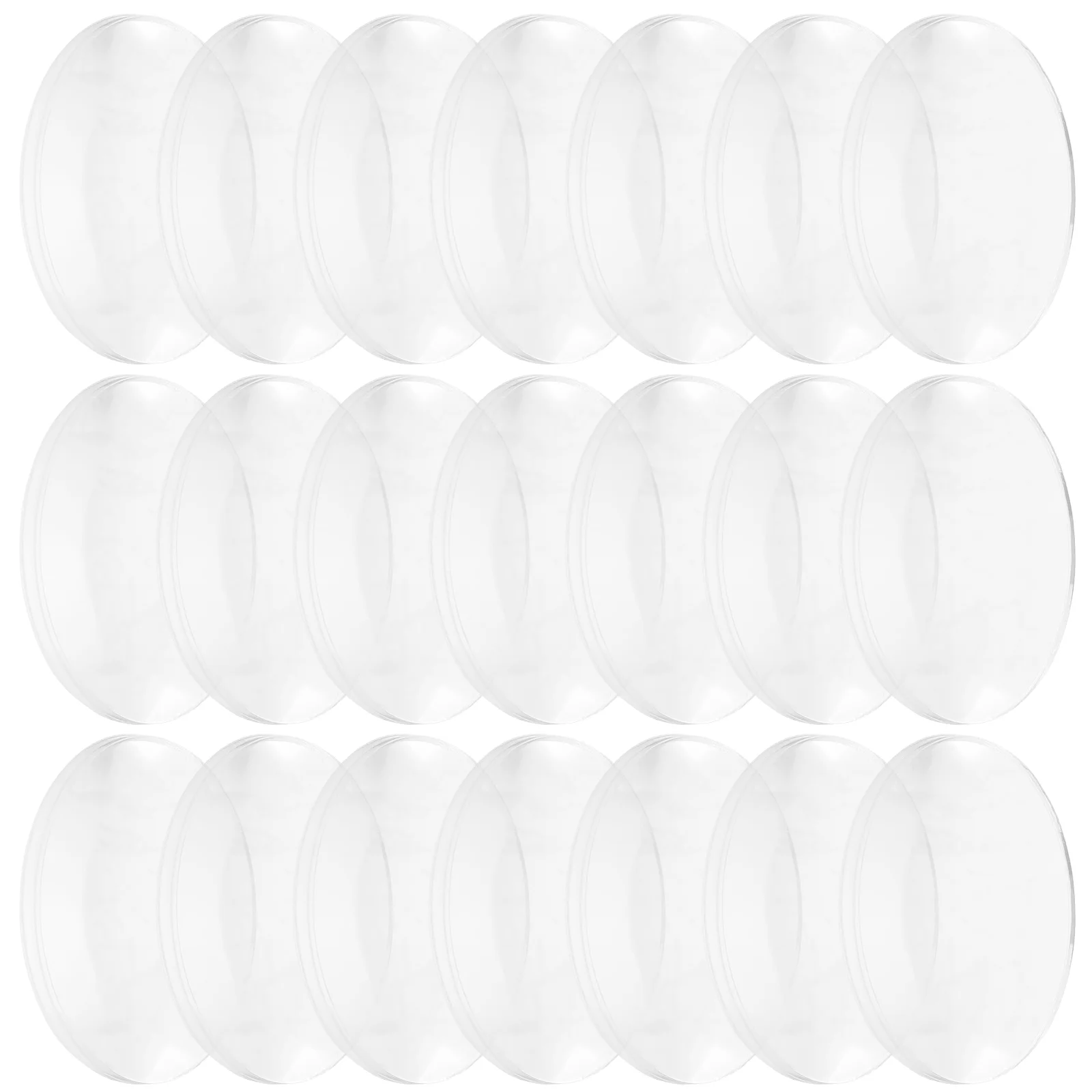 이중 볼록 렌즈, 투명 아크릴 구형 광학 작업 유리 렌즈, 그라운드 에지, 물리학, 25mm 직경, 60 개