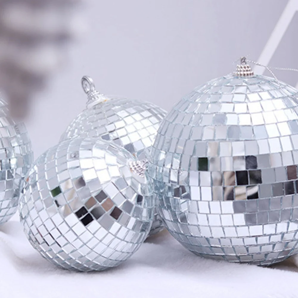 Discobal, maanvormige discoballen, decoratie, hangende disco-decoratie, retroreflecterende discobalverlichting, decoratie voor feest, huis, bar, 1 stuks