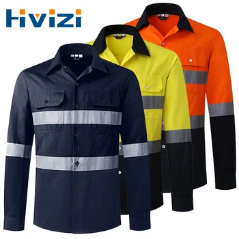 ProGuard Hi-Vis Reflective Long Sleeve Work Polo