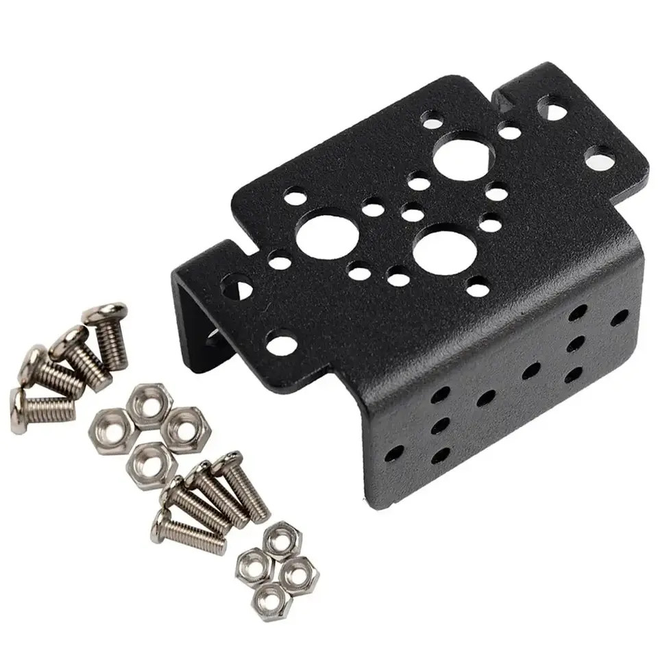 1/2/4/10 PCS Multi Servo Bracket for MG995 MG996R Universal Aluminum Multifunction Servo Bracket Robot Steering Gear Bracket image 2