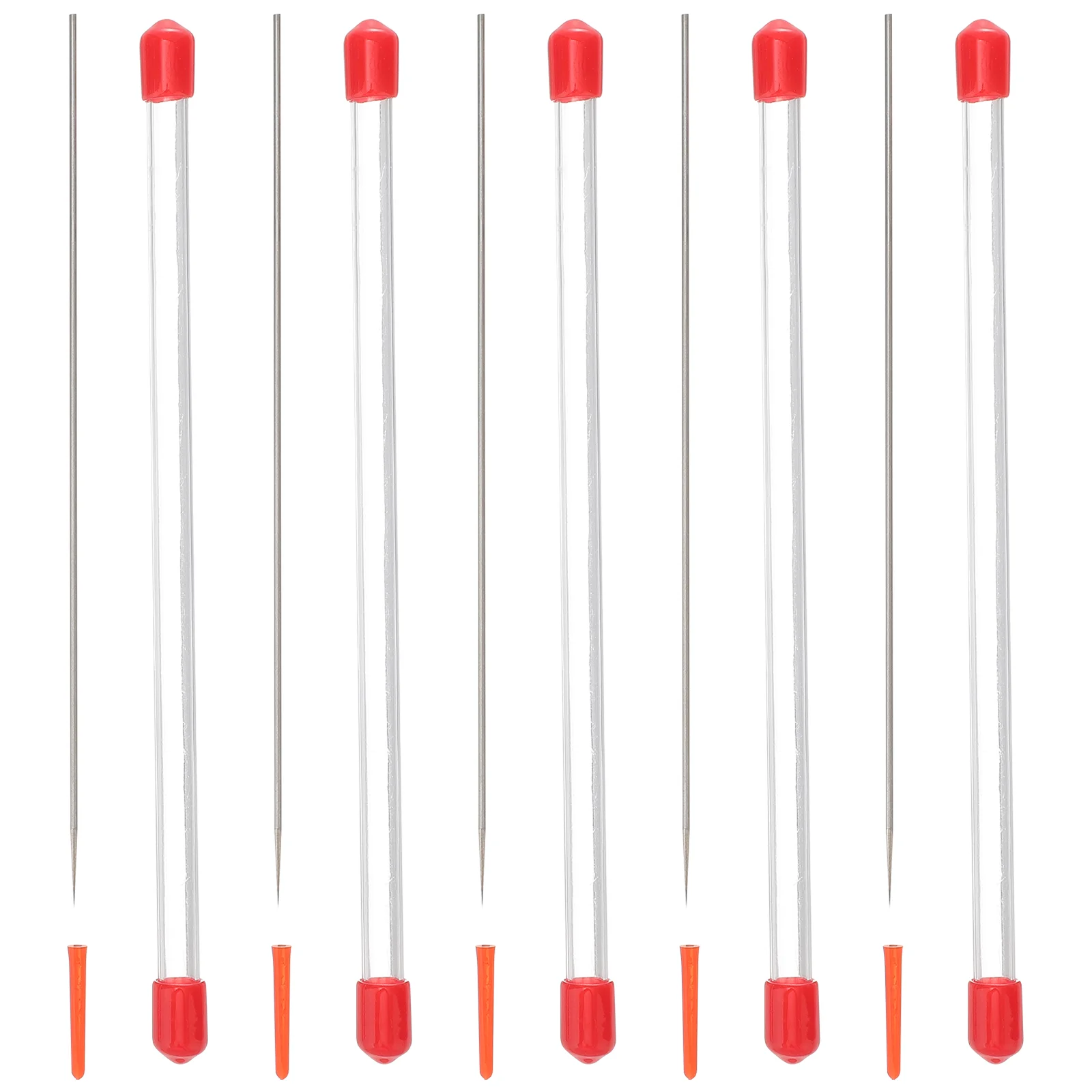 에어 브러시 깍지 팁 교체용 스테인레스 스틸 바늘 교체, 03mm, 5 개