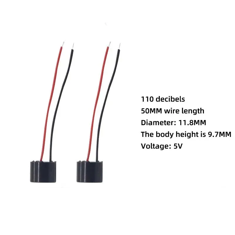 Mini buzzer actif 5V câble ruban pour drone FPV, connecté à une carte F722 AIO.
