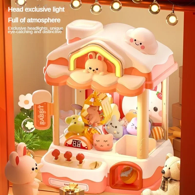 Children Automatic Mini Claw Machine Toys Coin Operated Play Games Candy Doll Crane Arcade Machines Kids Birthday Christmas Gift