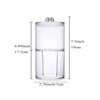 Use this clear plastic acrylic medicine bottle holder dispenser for storage - perfect for cotton swabs, discs and cosmetic pads! 2