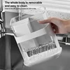 Utensil Holder Cutlery Drainer Kitchen Tableware Storage Bucket Plastic Chopstick Spoon Storage Rack Detachable Kitchen Tools 3