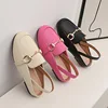 Summer Kids Girl Casual Shoes Flat Slip-on Fashion Children Shoes For Girl Sneakers Metal Decoration Toddler Girl Sandals 2