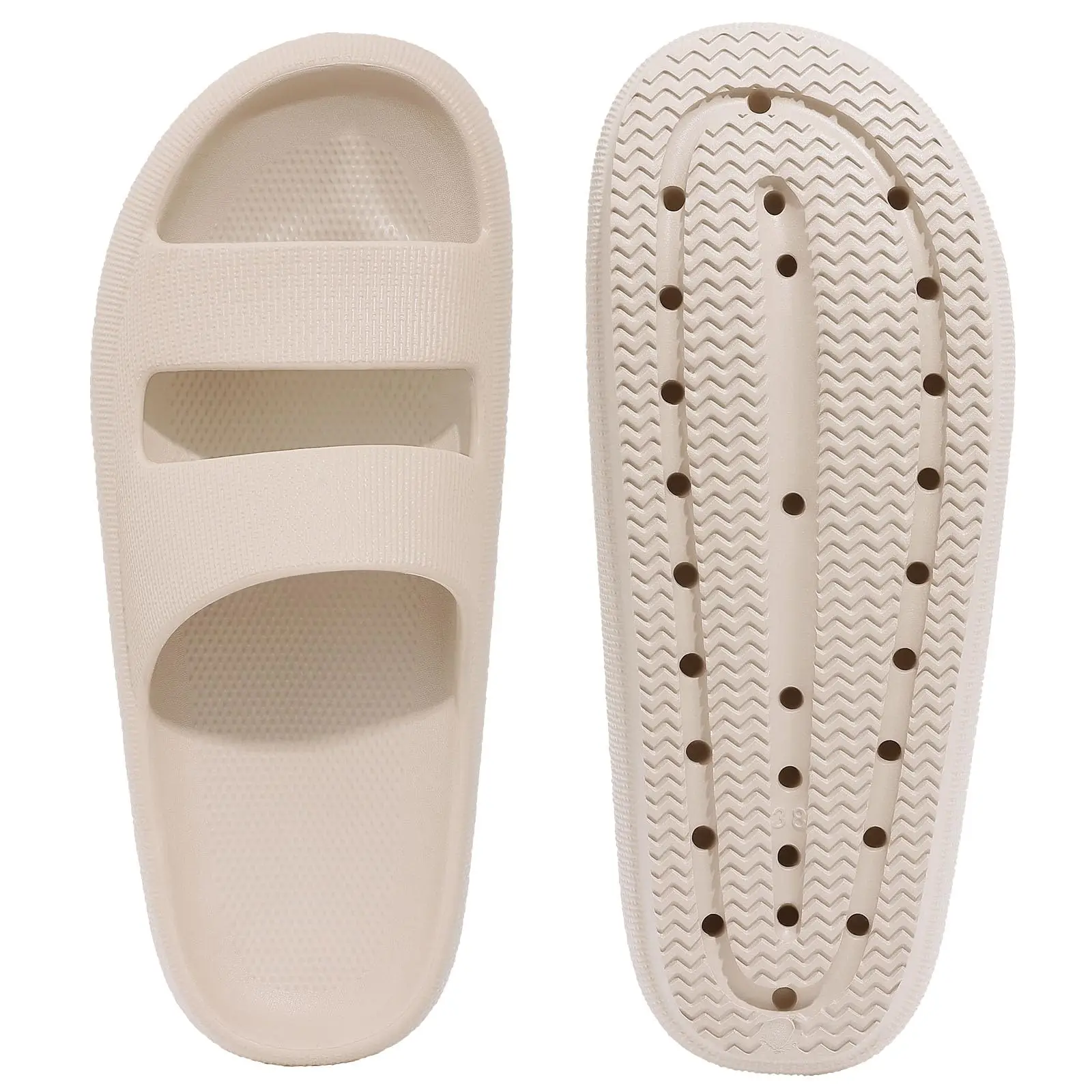 Crestar Orthopedic Slide Sandals for Women Soft Recovery Slip on Sandals Lightweight Summer Cloud Slippers with Arch Support 2