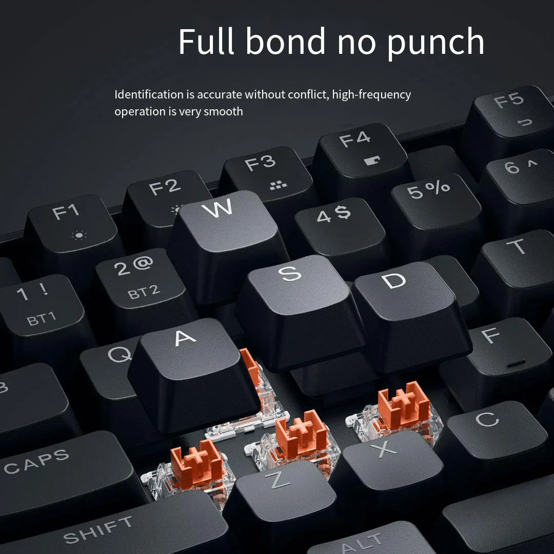 Teclado Mecânico sem Fio Xiaomi-mijia Tkl Bluetooth com Fio 2.4ghz 87 Key 3-mode para Jogos Escritório Suporta Windows e Macos - Imagem 6