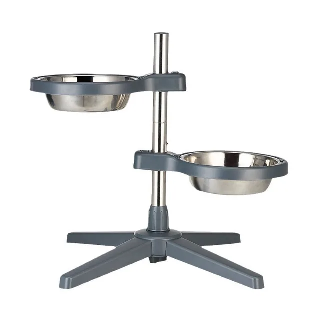Lift dog bowl, detachable pet bowl, stainless steel food bowl, cat bowl, anti knock rack bowl, dog bowl 6