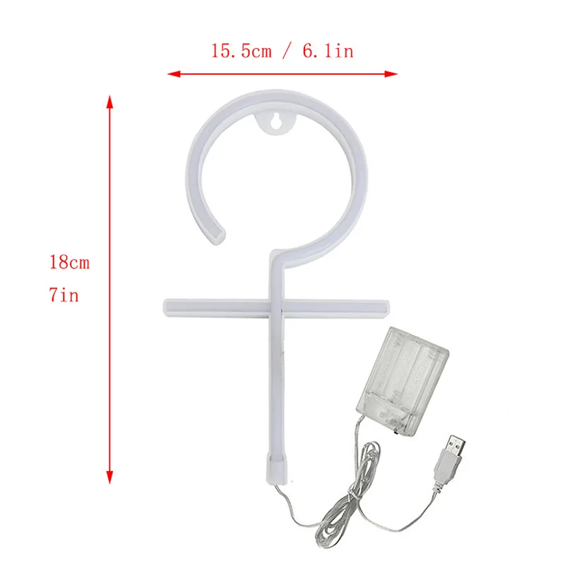 New Girl Boy Logo Neon Sign Light Creative LED Modeling Lamp Decor Room Bathroom Door for Holiday Store Background Wall