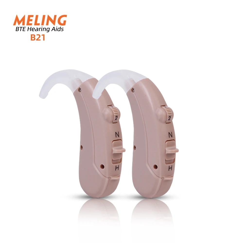BTE Hearing Amplifier Adults Seniors Hearing Assist Sound Device Earbuds Voice Enhancer PASD