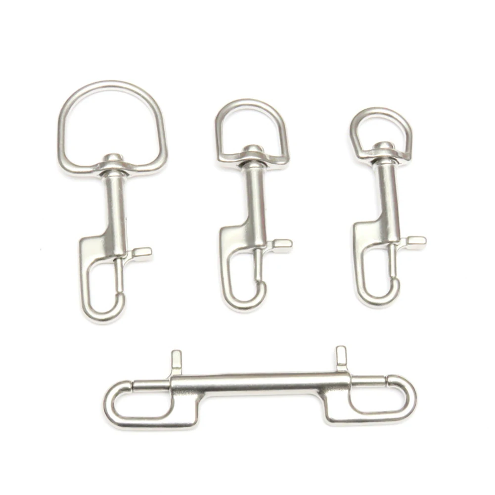 

Scuba Diving Bolt Snap Stainless Steel Hook Clip Swivel Hooks BCD Accessories 90/100/110/120mm Fishing Snap Hooked Snap Pin