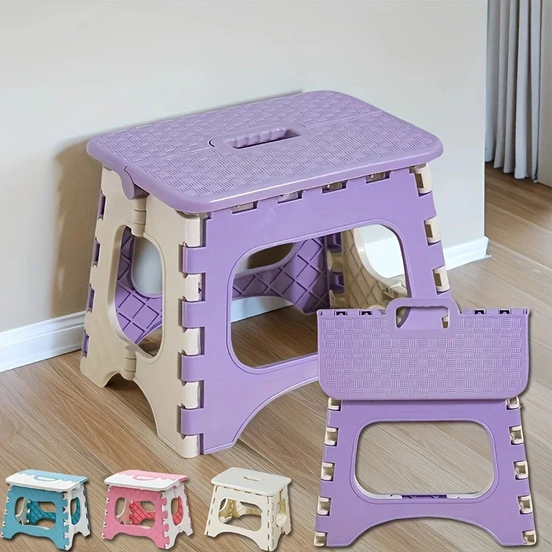 Plastic Folding Stool,Portable Outdoor Small Stool,Household Mazza Children's Learning Small Stool,Train Small Stool