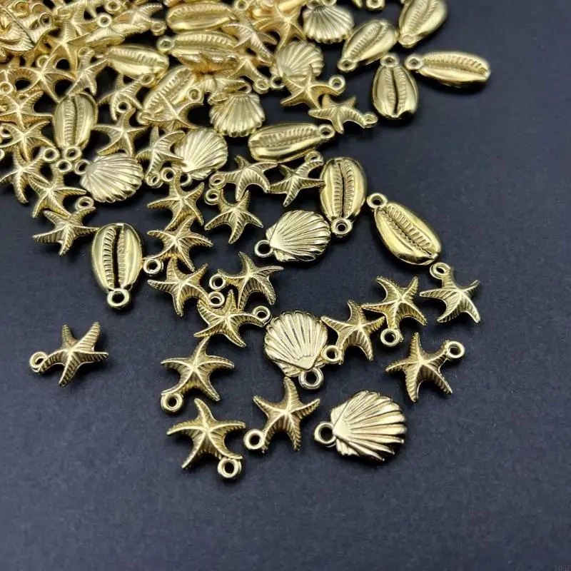 Sternfisch /Muschel /Muschel Charme für Armbänder Ohrringe Crafting Accessoires Y08E – Detail 10
