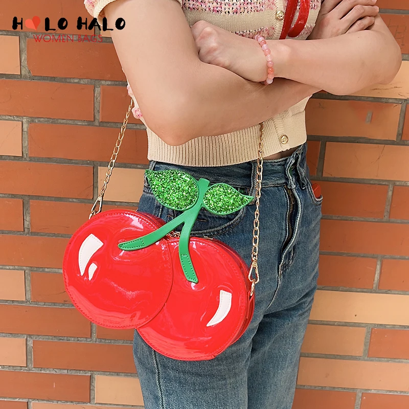 Girls Polyester Novelty Bag Magnet Chain Red