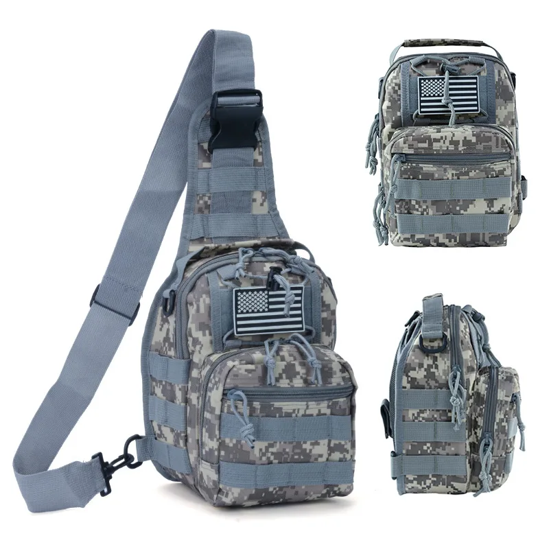 Military Camouflage Oxford Cloth Diagonal Cross Shoulder Men's Crossbody Sports Outdoor Tactical Chest Bag