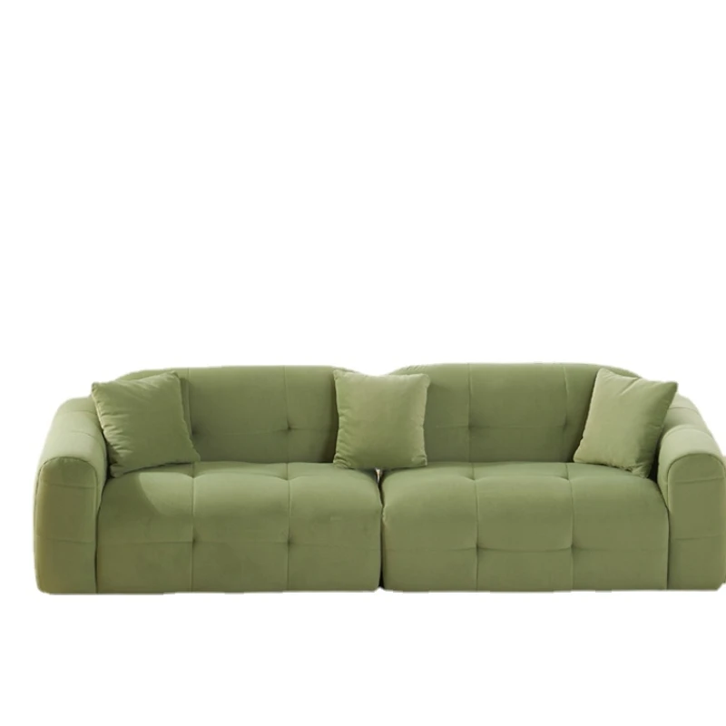 

ZC French Cream Style Fabric Sofa Modern Minimalist Lambswool Sofa