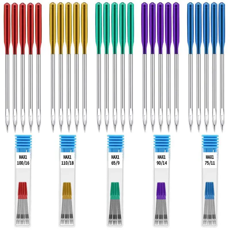 Aghi Universali Per Macchine Da Cucire 50 Pezzi Set Di Aghi Per Macchine Da Cucire Per Impieghi Gravosi Compatibili Con Singer Brother Janome Varmax