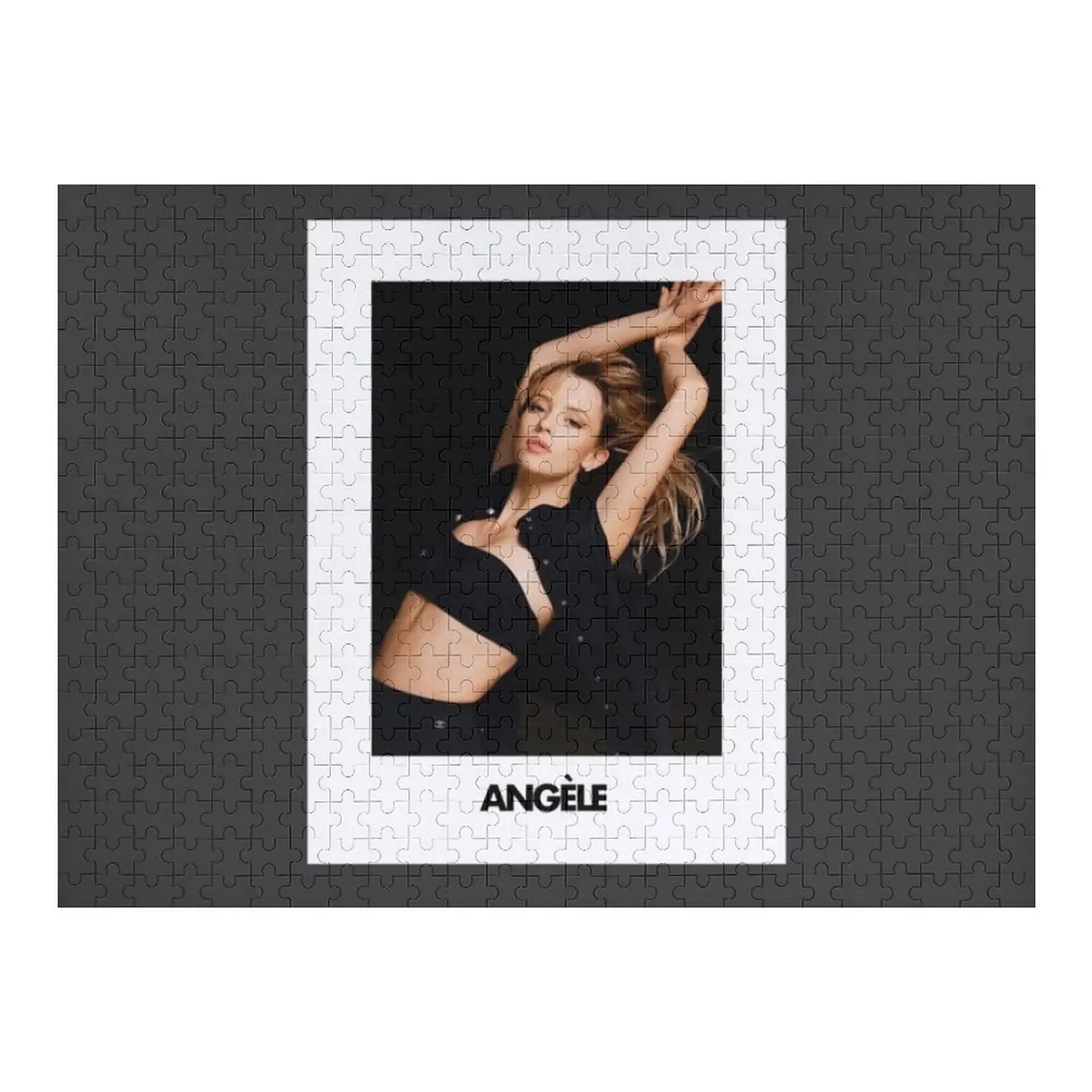 

Angèle Van Laeken - Portrait singer hair in the wind color Jigsaw Puzzle Wood Name Iq Puzzle