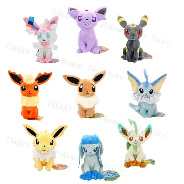 Original Pokemon Dark Lightning Eevee Cartoon Cute Anime Figure Stuffed  Dolls Pendant Toys Girl Kids Xmas Gifts 20-25cm - AliExpress