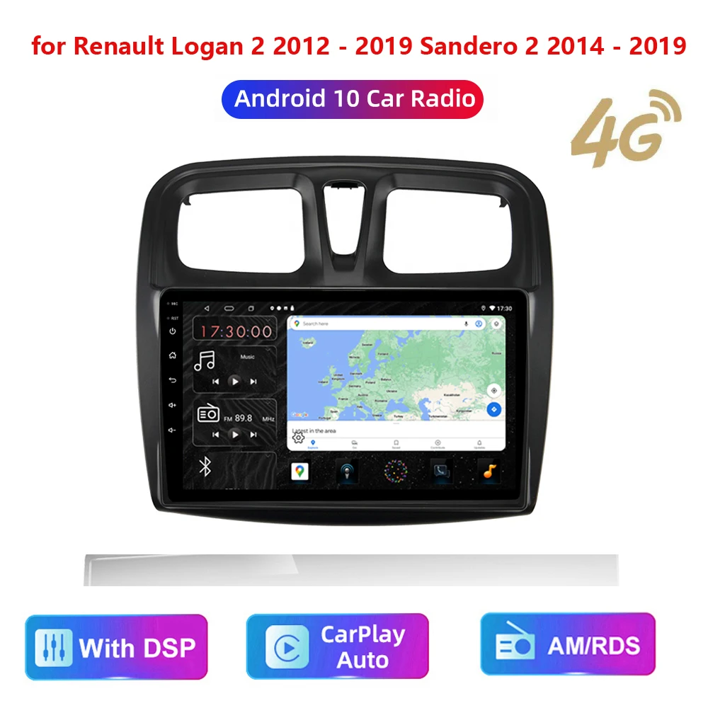 HD Multimedia Head unit For Renault Logan 2 Sandero 2 2012 2019 Car