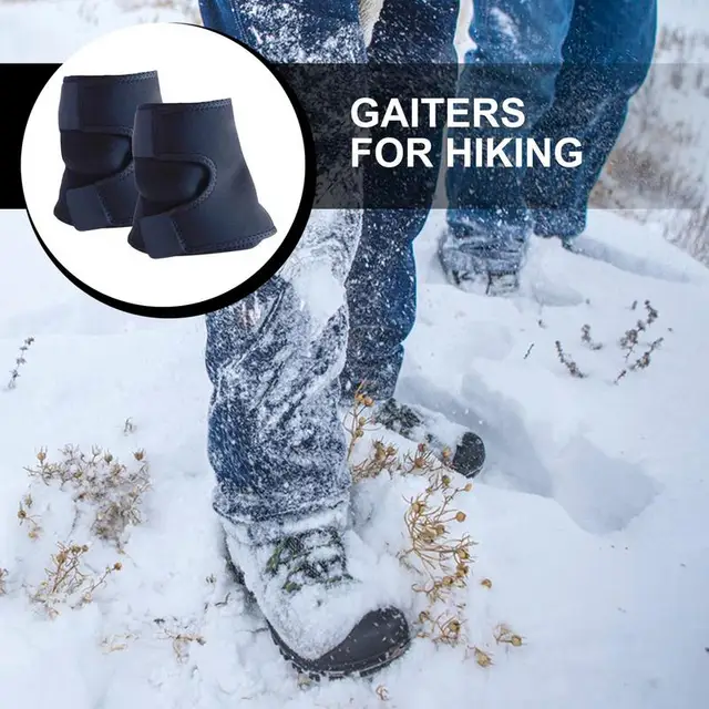 Leg Gaiters For Men Waterproof Boot Protection Lower Legs Ankle Gaiters Mud Snow Protection Foot Strap Multi-Purpose Lightweight 4